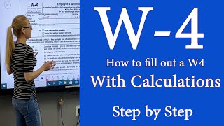 W4  IRS tax Form W4  How to fill out IRS Tax form with calculations 2024 is close to 2022 [upl. by Ortiz]