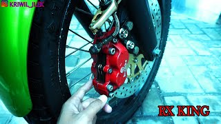 MODIFIKASI RX KING KALIPER BREMBO 4 PISTON II Tips Pasang Kaliper 4 Piston [upl. by Selden572]