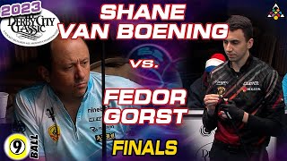 SHANE VAN BOENING vs FEDOR GORST  2023 Derby City Classic 9Ball Finals [upl. by Arrakat]