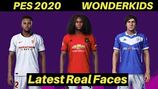 Top Wonderkids in PES 20  REAL FACES  16 to 21 Year olds part 2 [upl. by Nylissej334]