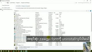 How to change Zawgyi font to unicode for computer [upl. by Favrot641]