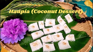 Haupia Coconut Dessert only 4 ingredients 🌴😋 [upl. by Zollie]