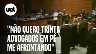 Caso Henry Juíza ordena que advogados de Jairinho fiquem sentados Estou me sentindo afrontada [upl. by Waxman]