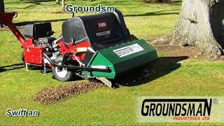 Groundsman Flexblade Core Collector Attachment for TORO Procore Fitting Video HQ2020 [upl. by Ayk]