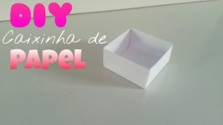 DIY como fazer caixinha de papel [upl. by Eelimaj]