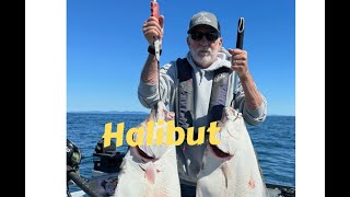 Fishing For Halibut In 878 Feet Of Water [upl. by Naitsihc705]