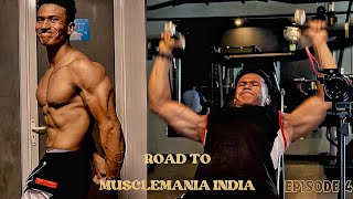 ROAD TO MUSCLEMANIA INDIA UPPER BODYWORKOUT  EPISODE 4 [upl. by Vivica]