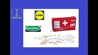 Sensiplast Kalff Car First Aid Kit UNBOXING Lidl 44 Piece set [upl. by Esela]