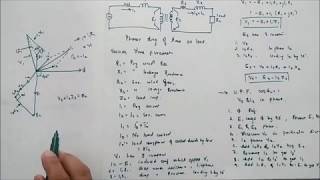 how to draw phasor diagram of transformer in hindi at unity power factor ver easy [upl. by Llenrub]