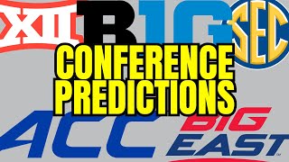 Way Too Early Conference Winner Predictions  College Basketball 202425 [upl. by Giacamo]