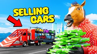 Selling Stolen Cars Using A Semi Truck In GTA 5 RP [upl. by Nohsyar]