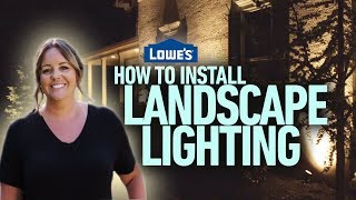 How to Install Landscape Lighting w Monica from The Weekender [upl. by Oiracam]