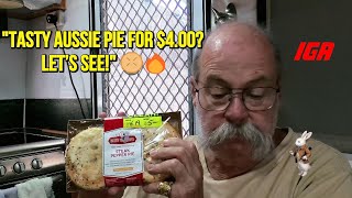 Baked Provisions Steak amp Pepper Pie Review – A Savory IGA Find 🇦🇺 [upl. by Dnalrag]