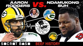 Aaron Rodgers beef with Ndamukong Suh had cold feet hard hits and took a decade to play out [upl. by Rooker]