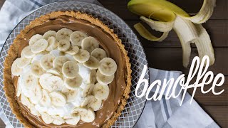 BANOFFEE  Torta de doce de leite com bananas [upl. by Ihsakat834]