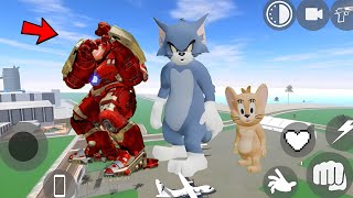 Tom amp Jerry And Hulkbuster  INDIAN BIKES DRIVING 3D [upl. by Leake]