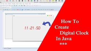 How To Create Digital Clock in java [upl. by Hillard]