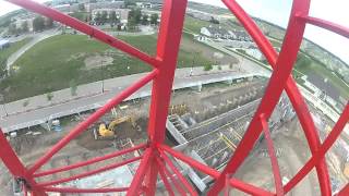 Climbing down the the tower crane [upl. by Meaghan587]