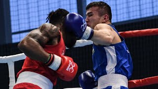 Mujibillo Tursunov UZB vs Cameron McKay ENG Boxam Tournament 2024 SFs 63kg [upl. by Laekim133]