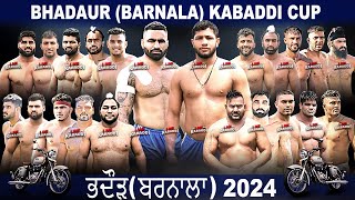 LIVE  Bhadaur Barnala Kabaddi Cup 2024 [upl. by Akimik677]