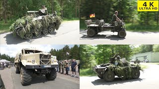 Militärfahrzeugtreffen Luttmersen 2024 mit Wiesel KRAKA Ferret Wolf MAN Kat Gl KRAZ HUMVEE Iltis [upl. by Nitsa]