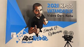 Emrah Vahap Özkaraca Vatandaşlık Video Ders Notu 2021 [upl. by Suravaj913]