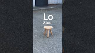 A short low white oak 3 legged stool for your home or living room Simple design furniture [upl. by Tyre]