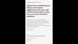 Adenovirusmediated gene delivery Potential applications for gene and cellbased the  RTCLTV [upl. by Morita957]