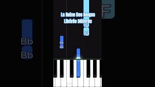 Libérée Délivrée  La Reine Des Neiges  PIANO DÉBUTANT piano beginners forbeginners shorts [upl. by Malka]