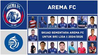 RESMI  DAFTAR PEMAIN BARU AREMA FC MUSIM 20242025 [upl. by Artcele64]