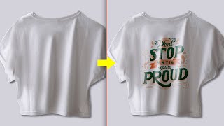 Place Logo on Tshirt  Photoshop Tutorial [upl. by Suisyola]