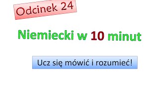 Podstawy niemieckiego 24 Nauka niemieckiego dla początkujących Zacznij mówić po niemiecku Odc24 [upl. by Axel]