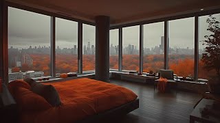 A Cozy Rainy Autumn Evening In Your New York City Penthouse🍂 Fall Autumn Ambience With Calming Rain [upl. by Anoniw]