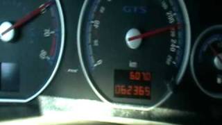 Vectra C 18 z18xe top speed run Stock  203 kmh [upl. by Nnaihs]