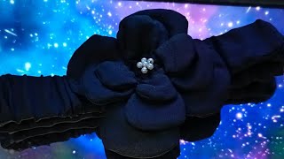 Hair band making at homeDiy handmade 3D flower hair bandEasy hair band making tutorial [upl. by Eisej]