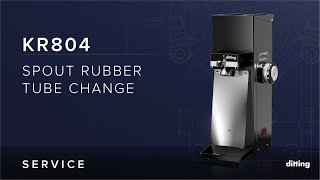 Ditting KR804  Spout rubber tube change [upl. by Meda92]