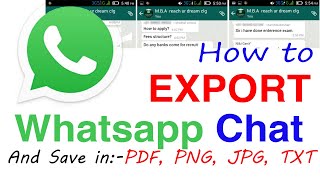 How to Export Entire WhatsApp Group Chat 2021 trick [upl. by Maunsell]