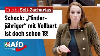 „Minderjähriger“ mit Vollbart ist doch schon 18 – Enxhi SeliZacharias AfD [upl. by Ekard]