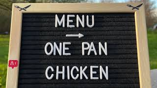 Easy One Pan Chicken Dinner [upl. by Enohs]