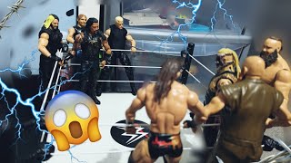 WYATT FAMILY VS THE SHIELD ROAD TO BAD BLOOD  WWE action figure match [upl. by Eiramrebma]