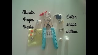 Alicate  pliers Prym Vario Love  color snaps edition [upl. by Ateuqal]