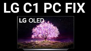 LG C1 Greyed Out PC Settings FIXED [upl. by Tildi]