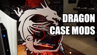 MSI Custom PC Dragon Case Mods at CES 2015 [upl. by Erine]