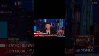 Rachel Maddow LOSES IT Over Elon Musk Buying MSNBC Meme 😱🔥 ElonMusk RachelMaddow MSNBC subscribe [upl. by Ayidan]