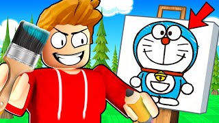 ROBLOX CHOP DRAWS FASTER THAN ME IN SPEED DRAW CHALLENGE [upl. by Alidis]