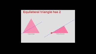 Equilateral triangle has 3 lines of symmetry maths geogebra [upl. by Rankin277]