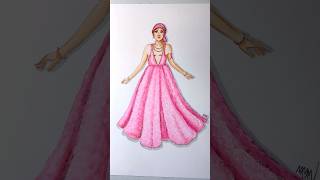 Mastectomy Fashion Illustration Breast Cancer Awareness Month 🩷 satisfyingart inclusiveart asmr [upl. by Suolekcin]