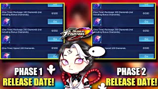 KOF PHASE 1 amp 2 RELEASE DATE  MOBILE LEGENDS KOF RECHARGE EVENT [upl. by Arada]