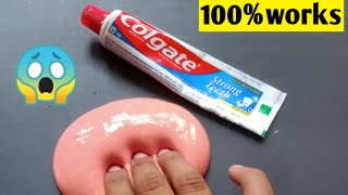 Diy colgate toothpaste fluffy slimeHow to make slime with colgate toothpasteDiy colgate slime [upl. by Yecnuahc]