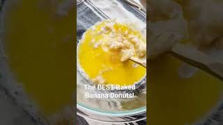 Baked Banana Donut Recipe [upl. by Aicul]